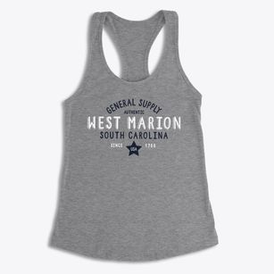 West Marion South Carolina General Supply Women's Racerback Tank
