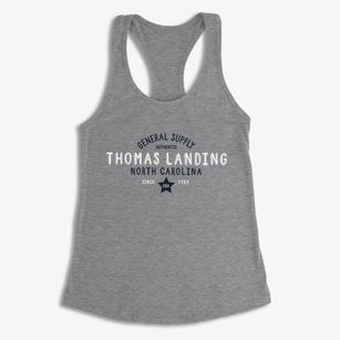 Thomas Landing North Carolina General Supply Women's Racerback Tank