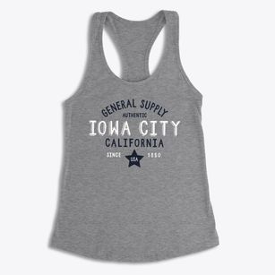 Iowa City California General Supply Women's Racerback Tank