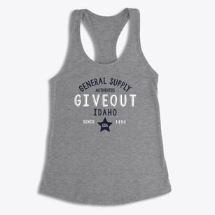 Giveout Idaho General Supply Women's Racerback Tank