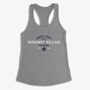 Burgundy Village Virginia General Supply Women's Racerback Tank