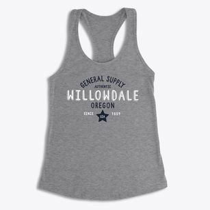 Willowdale Oregon General Supply Women's Racerback Tank