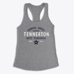 Tennerton West Virginia General Supply Women's Racerback Tank
