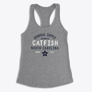 Catfish North Carolina General Supply Women's Racerback Tank