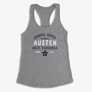 Austen West Virginia General Supply Women's Racerback Tank