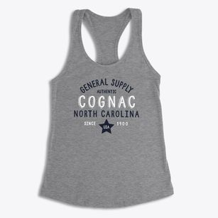 Cognac North Carolina General Supply Women's Racerback Tank