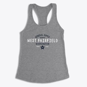 West Fairfield Washington General Supply Women's Racerback Tank