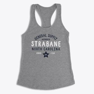 Strabane North Carolina General Supply Women's Racerback Tank