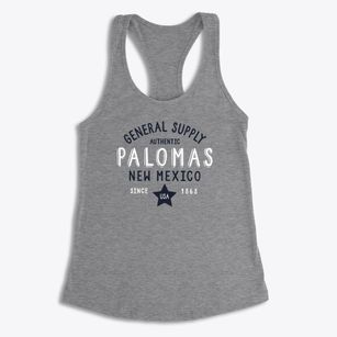 Palomas New Mexico General Supply Women's Racerback Tank