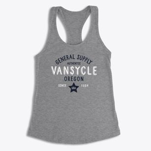 Vansycle Oregon General Supply Women's Racerback Tank