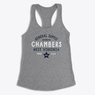 Chambers West Virginia General Supply Women's Racerback Tank