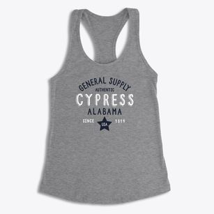 Cypress Alabama General Supply Women's Racerback Tank