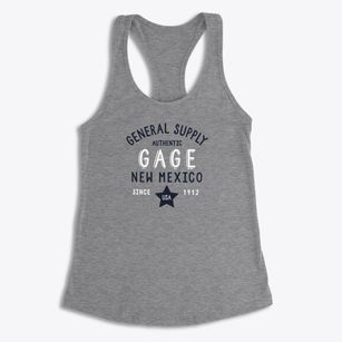 Gage New Mexico General Supply Women's Racerback Tank