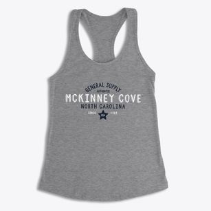 Mckinney Cove North Carolina General Supply Women's Racerback Tank