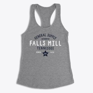 Falls Mill Tennessee General Supply Women's Racerback Tank