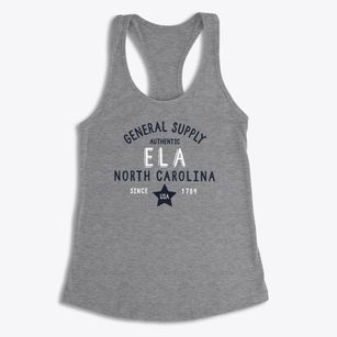 Ela North Carolina General Supply Women's Racerback Tank