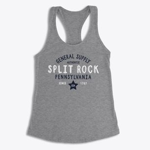Split Rock Pennsylvania General Supply Women's Racerback Tank