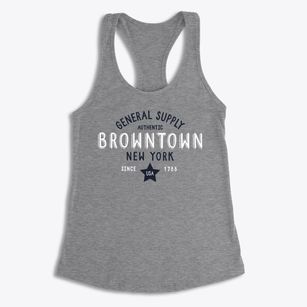 Browntown New York General Supply Women's Racerback Tank