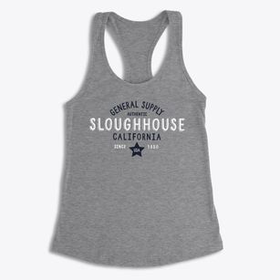 Sloughhouse California General Supply Women's Racerback Tank