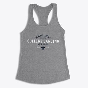Collins Landing New York General Supply Women's Racerback Tank
