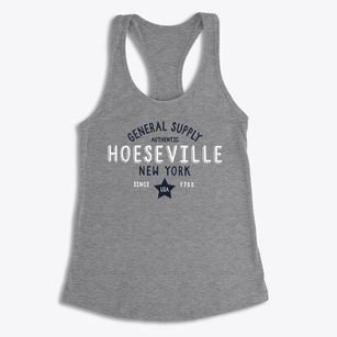 Hoeseville New York General Supply Women's Racerback Tank