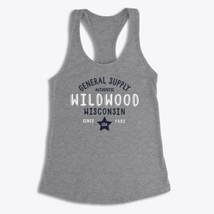 Wildwood Wisconsin General Supply Women's Racerback Tank