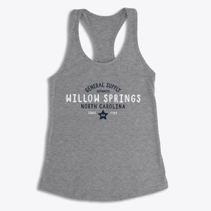 Willow Springs North Carolina General Supply Women's Racerback Tank