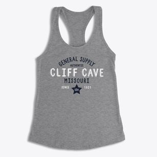 Cliff Cave Missouri General Supply Women's Racerback Tank