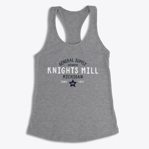 Knights Mill Michigan General Supply Women's Racerback Tank