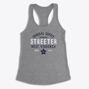 Streeter West Virginia General Supply Women's Racerback Tank