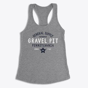Gravel Pit Pennsylvania General Supply Women's Racerback Tank