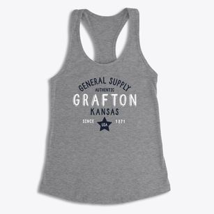 Grafton Kansas General Supply Women's Racerback Tank