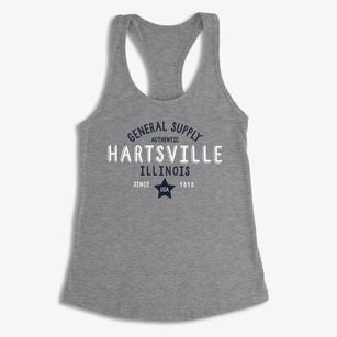Hartsville Illinois General Supply Women's Racerback Tank
