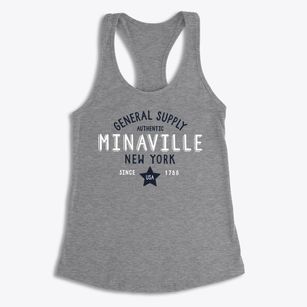 Minaville New York General Supply Women's Racerback Tank