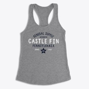 Castle Fin Pennsylvania General Supply Women's Racerback Tank