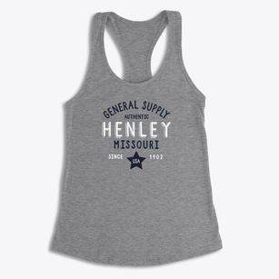 Henley Missouri General Supply Women's Racerback Tank