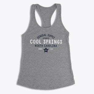 Cool Springs North Carolina General Supply Women's Racerback Tank