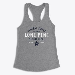 Lone Pine Mississippi General Supply Women's Racerback Tank