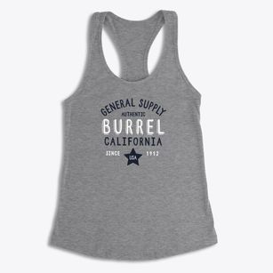 Burrel California General Supply Women's Racerback Tank