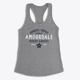 Amourdale North Dakota General Supply Women's Racerback Tank