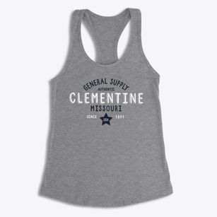Clementine Missouri General Supply Women's Racerback Tank