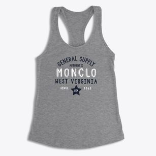 Monclo West Virginia General Supply Women's Racerback Tank