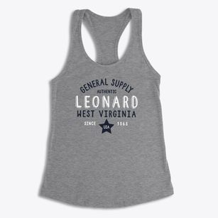 Leonard West Virginia General Supply Women's Racerback Tank