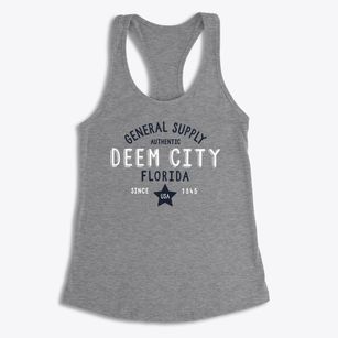 Deem City Florida General Supply Women's Racerback Tank
