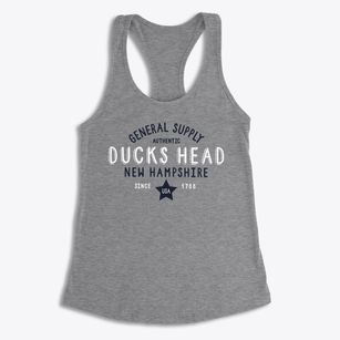 Ducks Head New Hampshire General Supply Women's Racerback Tank