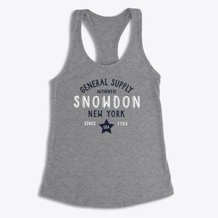 Snowdon New York General Supply Women's Racerback Tank