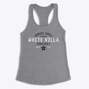White Villa Kentucky General Supply Women's Racerback Tank