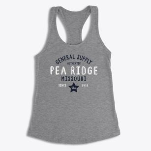 Pea Ridge Missouri General Supply Women's Racerback Tank