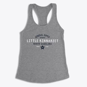 Little Kinnakeet North Carolina General Supply Women's Racerback Tank