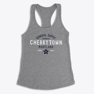 Cherrytown Maryland General Supply Women's Racerback Tank